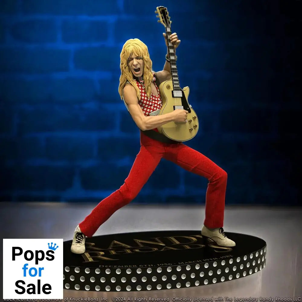 Randy Rhoads IV Rock Iconz Statue The Early Years Red Version 24 cm