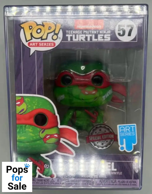 Raphael Artist Series Teenage Mutant Ninja Turtles ! Vinyl Figure with Pop! Protector - Exclusive Funko POP