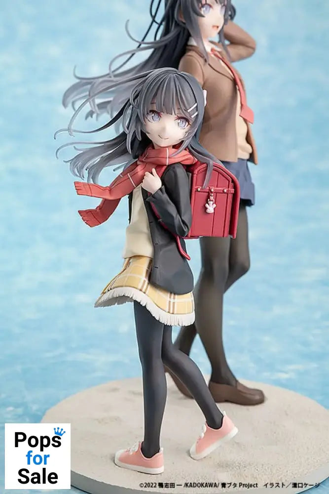 Rascal Does Not Dream of a Knapsack Kid PVC Statue Mai Sakurajima High School Graduation Ver. & Knapsack Kid 19 cm