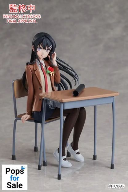 Rascal Does Not Dream of a Knapsack Kid Statue Mai Sakurajima Graduation Ver. 15 cm