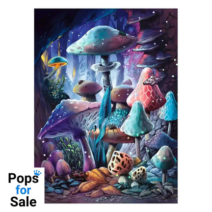 Ravensburger Glow-in-the-Dark Jigsaw Puzzle Moonlight Mushrooms (500 pieces)