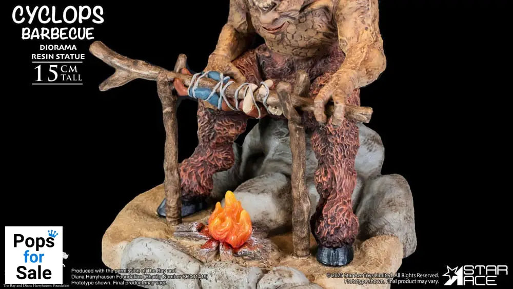 Ray Harryhausen Diorama 1/8 Cyclops Barbecue Scene 17 cm Statues