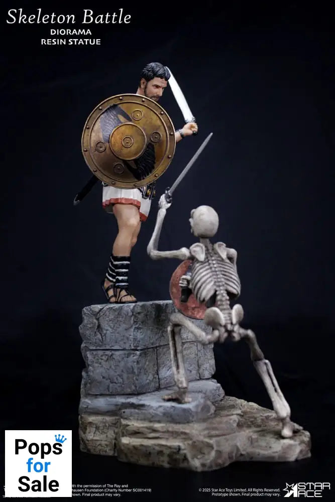Ray Harryhausen Diorama 1/8 Skeleton Battle Scene 30 cm