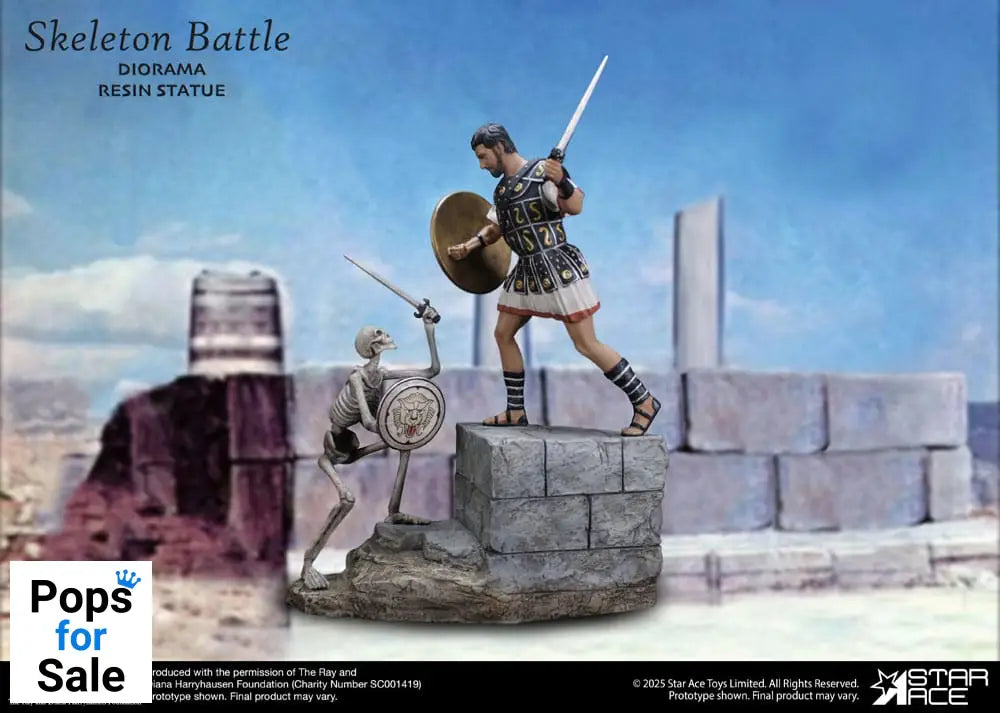 Ray Harryhausen Diorama 1/8 Skeleton Battle Scene 30 cm