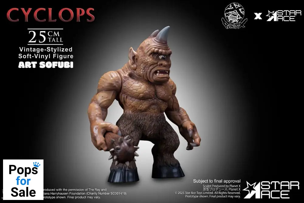 Ray Harryhausen Soft Vinyl Statue Cyclops (Vintage-Style) 25 cm