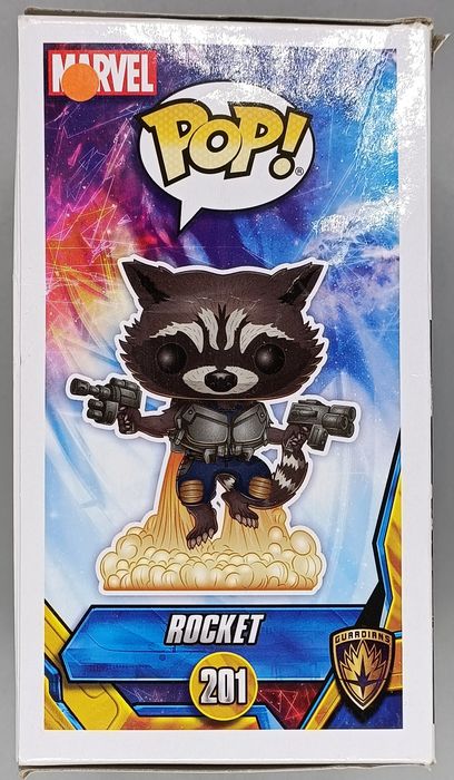 #201 Rocket (Jet Pack) Marvel Guardians Galaxy Box Damaged Funko POP