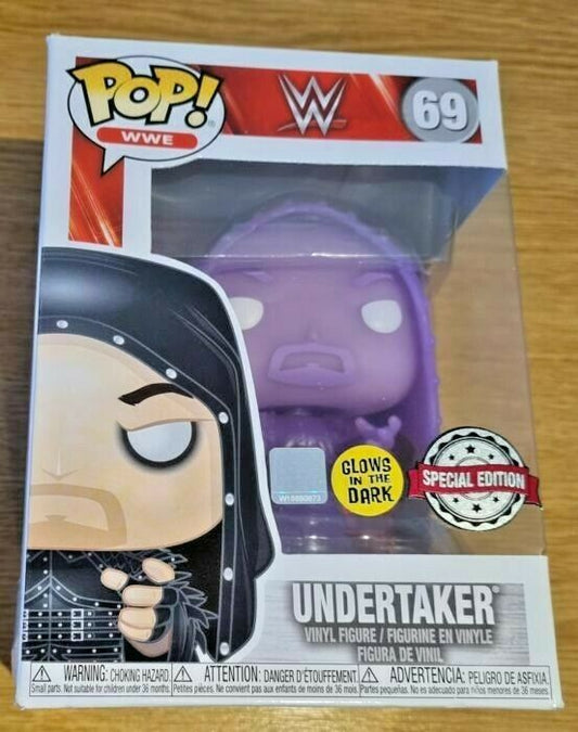 #69 The Undertaker (Hooded) - Glow - WWE Funko POP