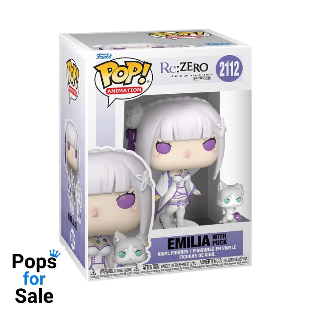 Re:Zero POP!&Buddy Animation Vinyl Figures Emilia w/Puck 9 cm