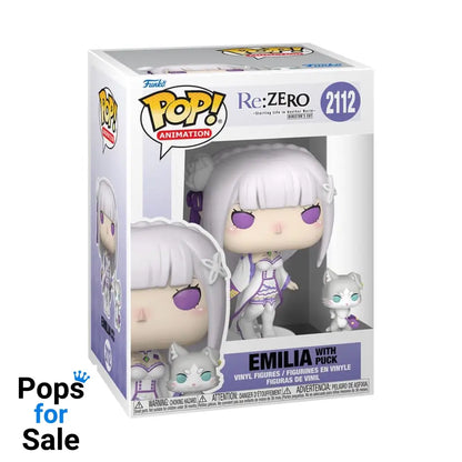 Re:Zero POP!&Buddy Animation Vinyl Figures Emilia w/Puck 9 cm