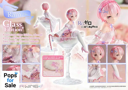 Re:ZERO Starting Life in Another World Prisma Wing PVC Statue 1/7 Ram Glass Edition 24 cm Statues