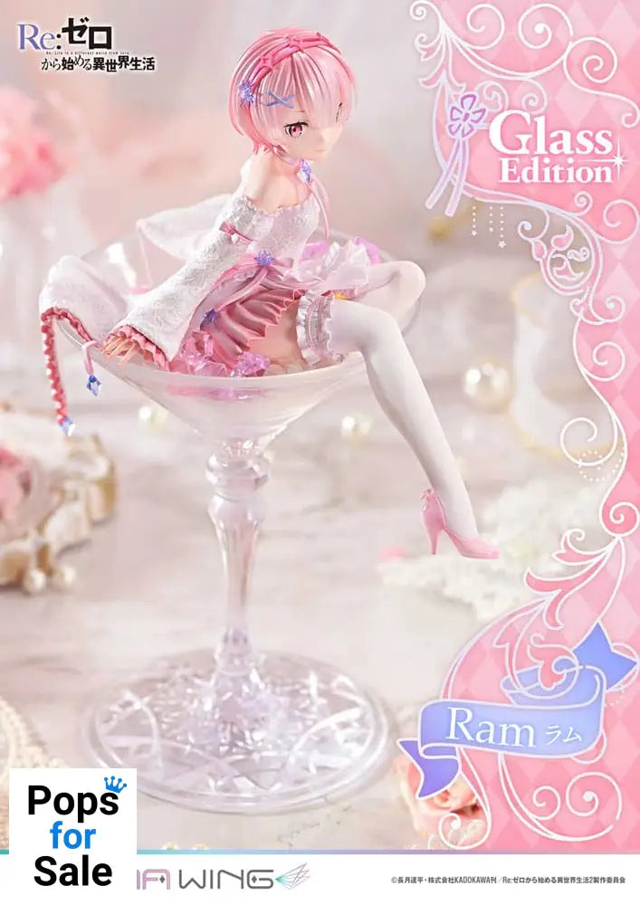 Re:ZERO Starting Life in Another World Prisma Wing PVC Statue 1/7 Ram Glass Edition 24 cm