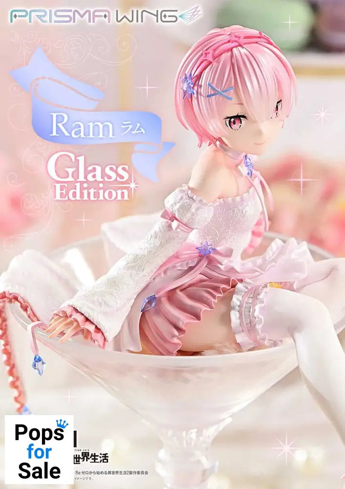 Re:ZERO Starting Life in Another World Prisma Wing PVC Statue 1/7 Ram Glass Edition 24 cm