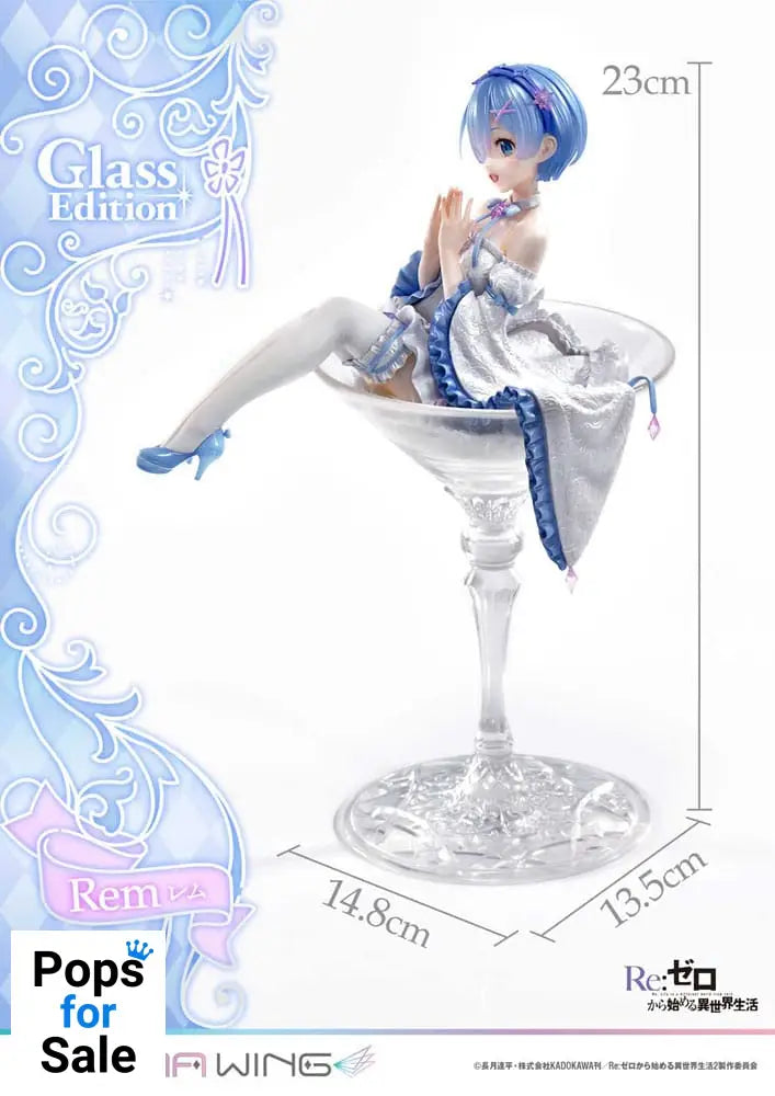 Re:Zero - Starting Life in Another World Prisma Wing PVC Statue 1/7 Rem Glass Edition 23 cm
