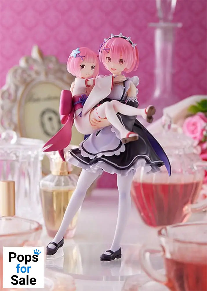 Re:Zero Starting Life in Another World PVC Statue 1/7 Ram & Childhood Ram 23 cm
