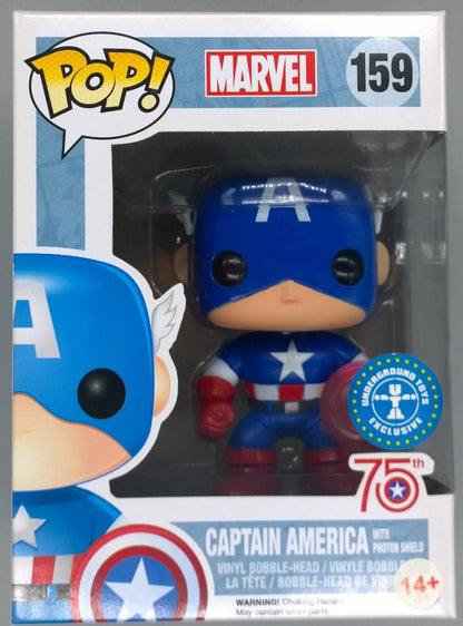 159 Captain America (Photon Shield) Marvel 75th Anniversary Funko POP