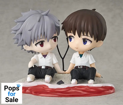 Rebuild of Evangelion Chibi Figure Shinji Ikari & Kaworu Nagisa 8 cm