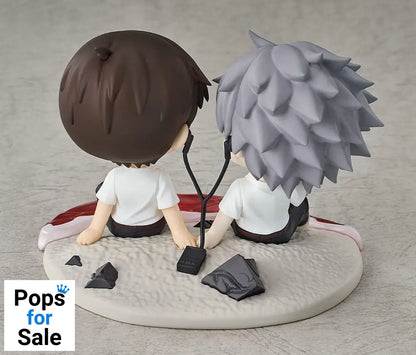 Rebuild of Evangelion Chibi Figure Shinji Ikari & Kaworu Nagisa 8 cm