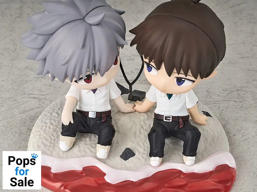 Rebuild of Evangelion Chibi Figure Shinji Ikari & Kaworu Nagisa 8 cm Mini-figures