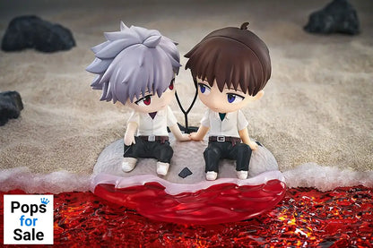 Rebuild of Evangelion Chibi Figure Shinji Ikari & Kaworu Nagisa 8 cm Mini-figures