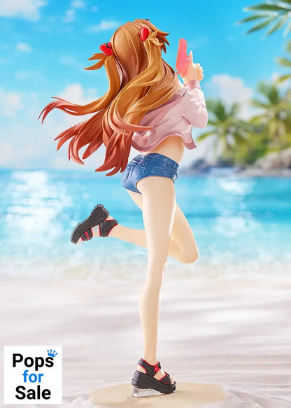 Rebuild of Evangelion Pop Up Parade L PVC Statue Beach Queens: Asuka Shikinami Langley 22 cm
