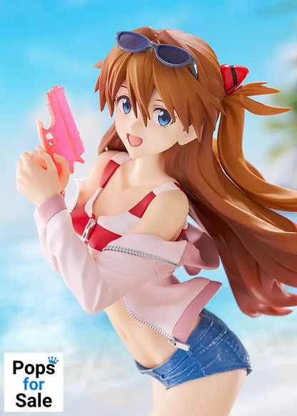 Rebuild of Evangelion Pop Up Parade L PVC Statue Beach Queens: Asuka Shikinami Langley 22 cm