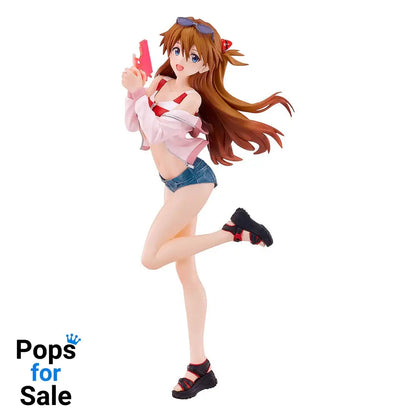 Rebuild of Evangelion Pop Up Parade L PVC Statue Beach Queens: Asuka Shikinami Langley 22 cm