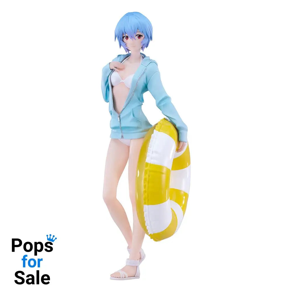 Rebuild of Evangelion Pop Up Parade L PVC Statue Beach Queens: Rei Ayanami 22 cm Statues