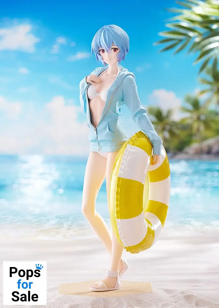 Rebuild of Evangelion Pop Up Parade L PVC Statue Beach Queens: Rei Ayanami 22 cm
