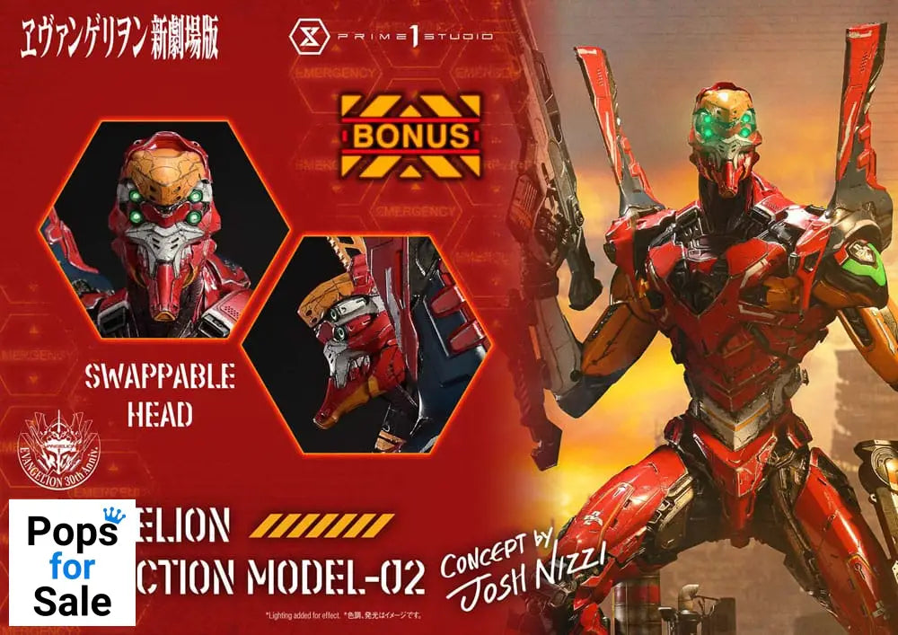 Rebuild of Evangelion Ultimate Diorama Masterline Series Statue Evangelion Production Model-02 (Concept By Josh Nizzi) Deluxe Bonus Version 73 cm