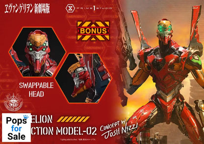 Rebuild of Evangelion Ultimate Diorama Masterline Series Statue Evangelion Production Model-02 (Concept By Josh Nizzi) Deluxe Bonus Version 73 cm