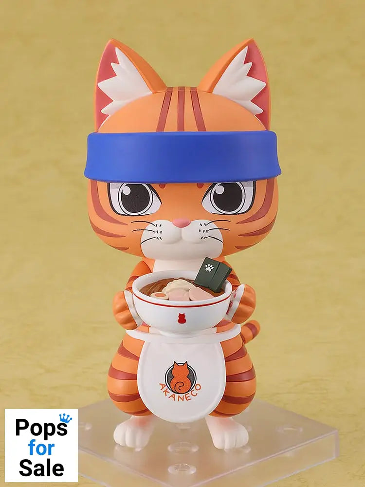 Red Cat Ramen Nendoroid Action Figure Bunzo 10 cm