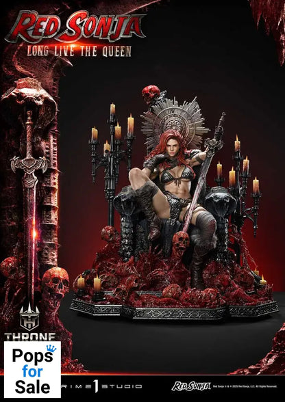 Red Sonja Throne Legacy Collection Statue Statue 1/3 Red Sonja: Long Live the Queen 77 cm Statues