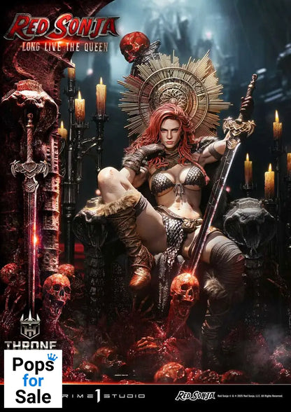 Red Sonja Throne Legacy Collection Statue Statue 1/3 Red Sonja: Long Live the Queen 77 cm Statues