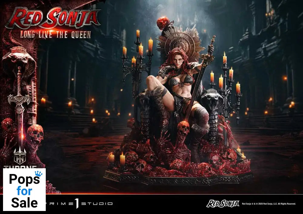Red Sonja Throne Legacy Collection Statue Statue 1/3 Red Sonja: Long Live the Queen 77 cm