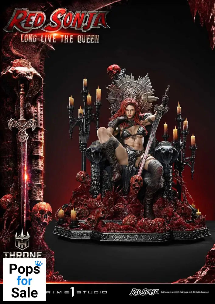 Red Sonja Throne Legacy Collection Statue Statue 1/3 Red Sonja: Long Live the Queen 77 cm