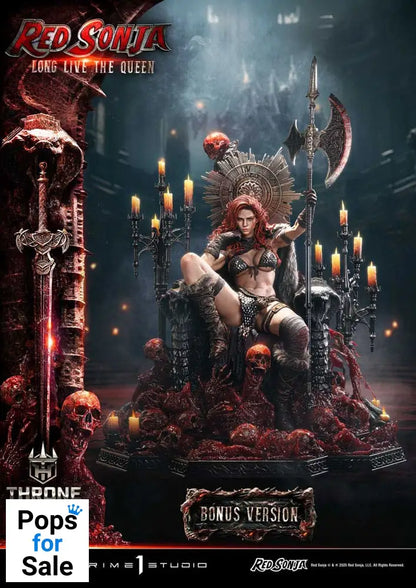 Red Sonja Throne Legacy Collection Statue Statue 1/3 Red Sonja: Long Live the Queen Bonus Version 77 cm Statues