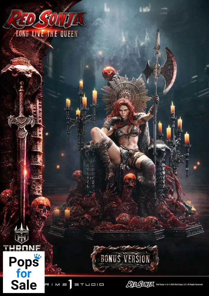 Red Sonja Throne Legacy Collection Statue Statue 1/3 Red Sonja: Long Live the Queen Bonus Version 77 cm Statues