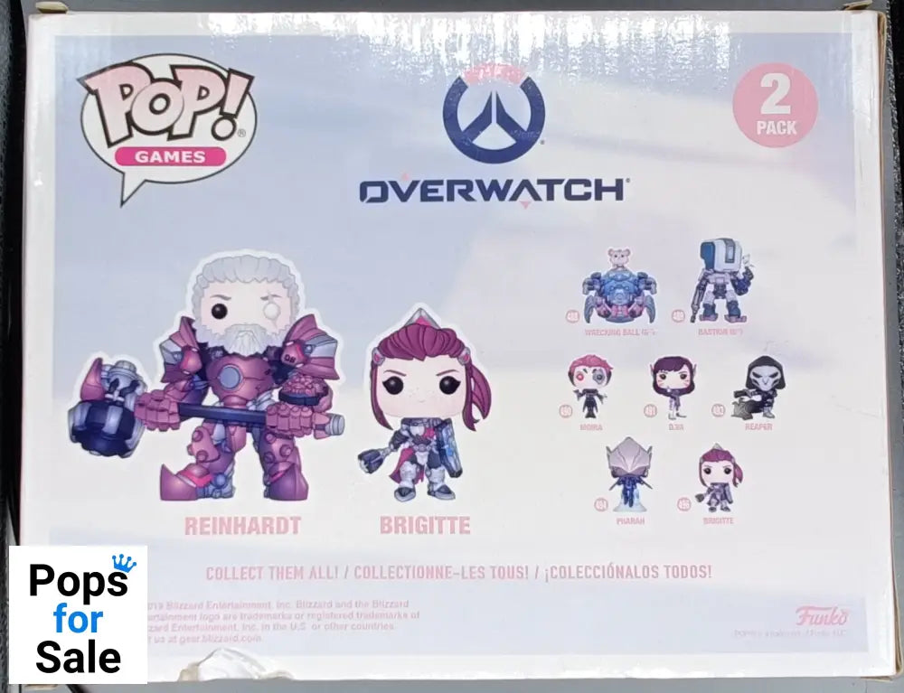 Reinhardt and Brigitte - Overwatch - Box Damaged Funko POP