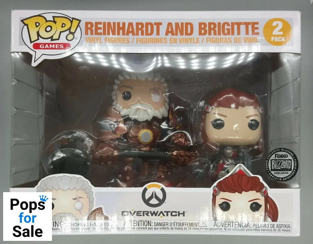 Reinhardt and Brigitte - Overwatch Funko POP