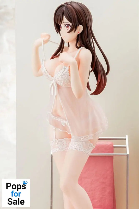Rent-A-Girlfriend PVC Statue 1/6 Chizuru Mizuhara See-through lingerie figure angel white Ver. 23 cm