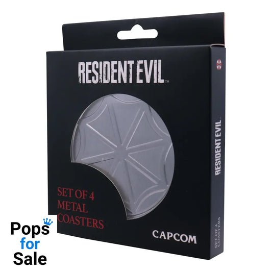 Resident Evil Set of 4 Embossed Metal Coasters Coasters