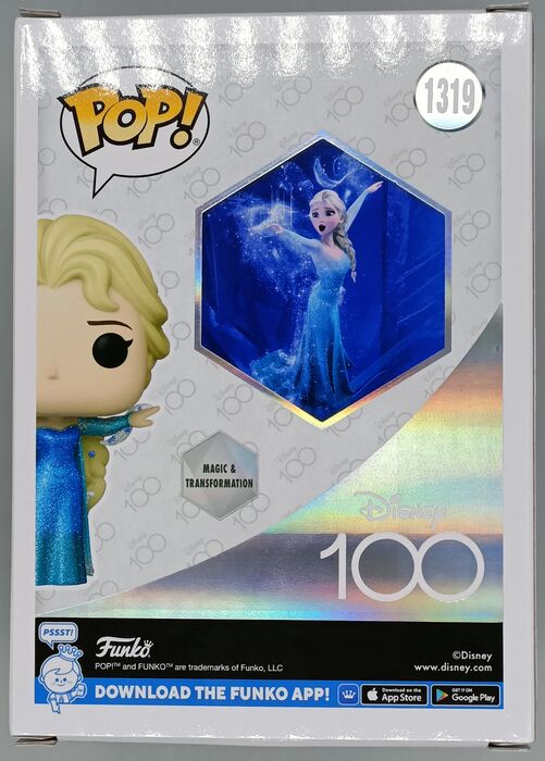 #1319 Elsa (Mid-Transformation) Diamond Disney 100 Frozen Funko POP