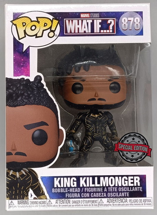 878 King Killmonger - Marvel - What If...? - Funko POP - Box Damaged