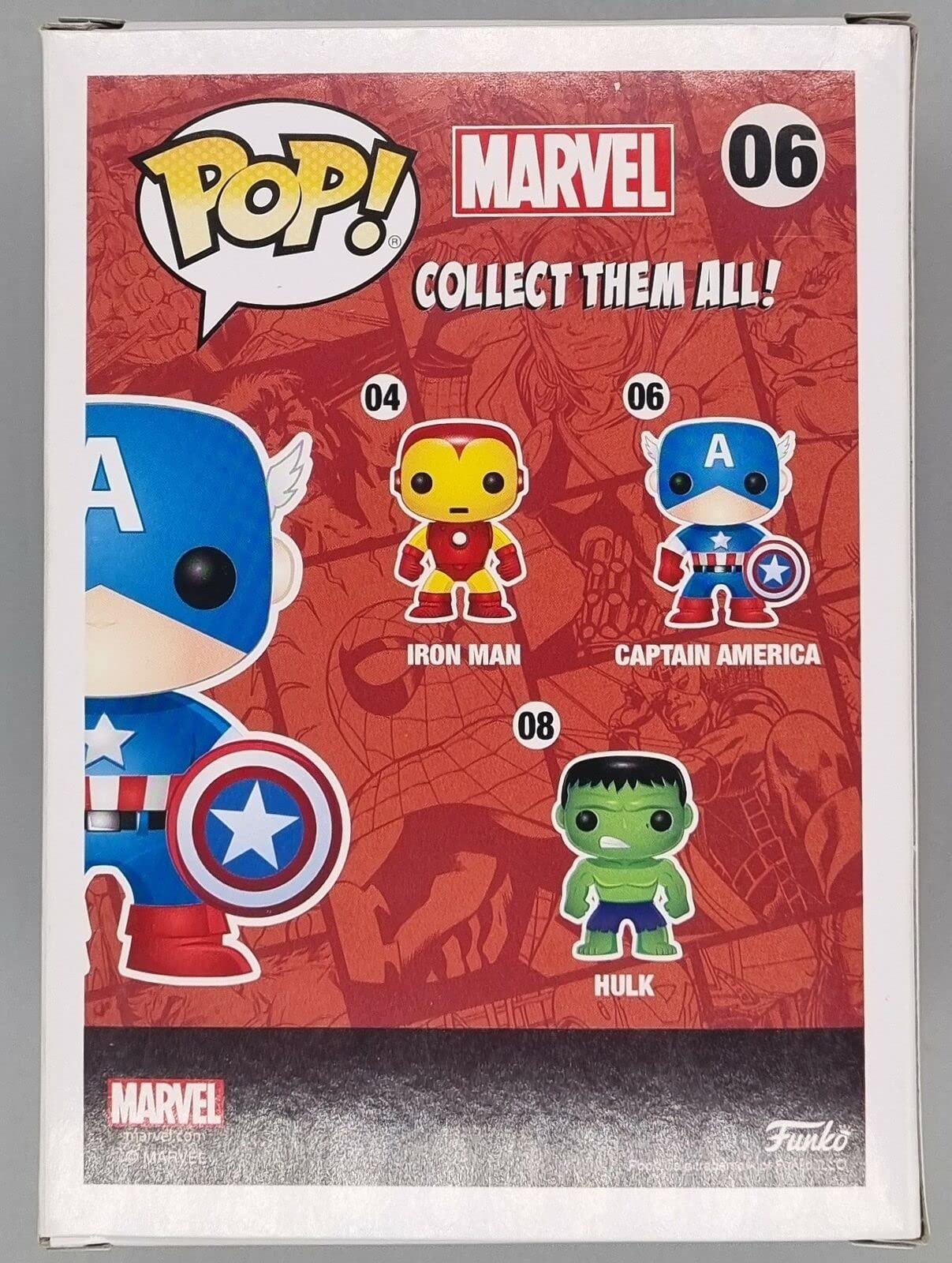 06 Captain America (Bucky) - Marvel - Funko POP - Box Damaged