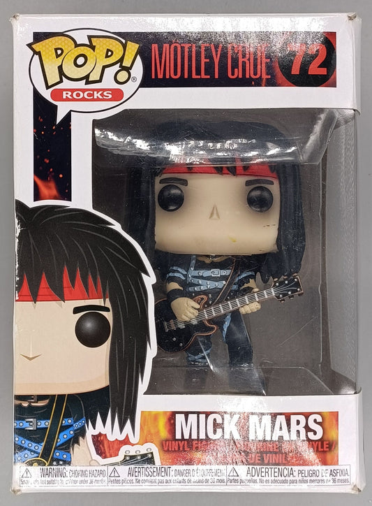 72 Mick Mars - Motley Crue - Rocks- Box Damaged Funko POP