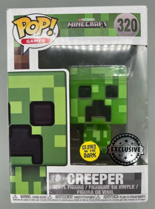 320 Creeper - Glow - Minecraft - Funko POP - Box Damaged