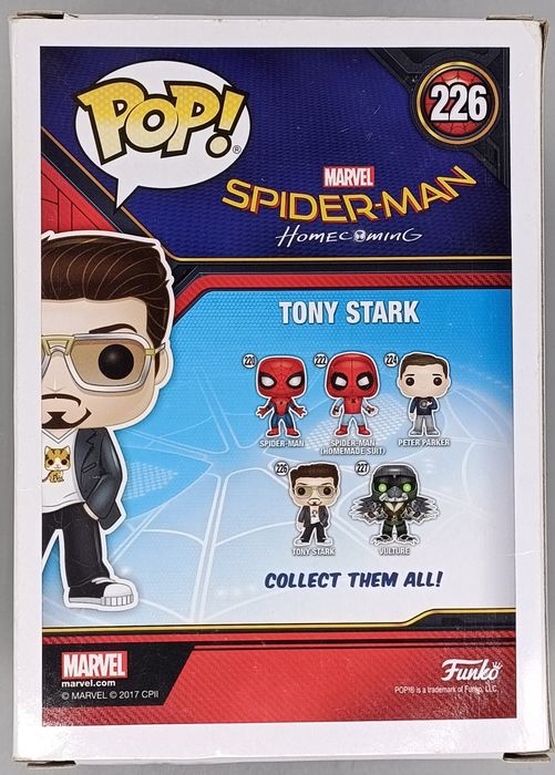 #226 Tony Stark - Marvel Spider-Man Homecoming - Box Damaged Funko POP