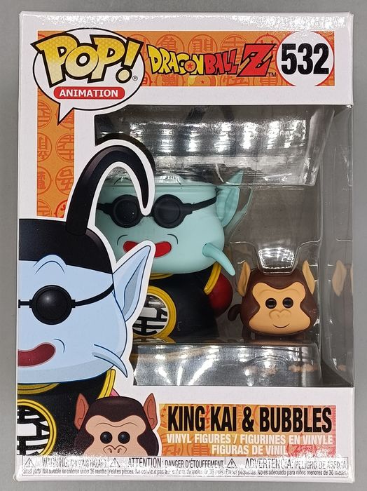 532 King Kai & Bubbles - Dragon Ball Z - Box Damaged Funko POP