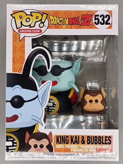 532 King Kai & Bubbles - Dragon Ball Z - Box Damaged Funko POP