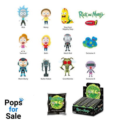 Rick and Morty 3D PVC Bag Clips Series 1 Display (24)